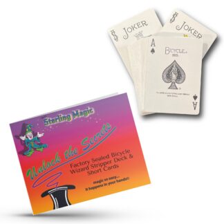 Ted's Sterling Magic Wizard Stripper Deck with Short Card Tricks