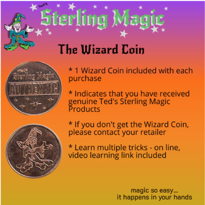 Ted's Sterling Magic Wizard Coin