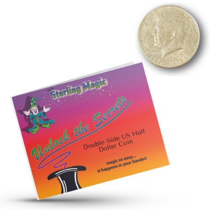 Genuine US Double Sided Half Dollar Coins With Instructions for Magic Tricks