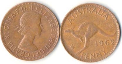 Queen Elizabeth Australia Penny