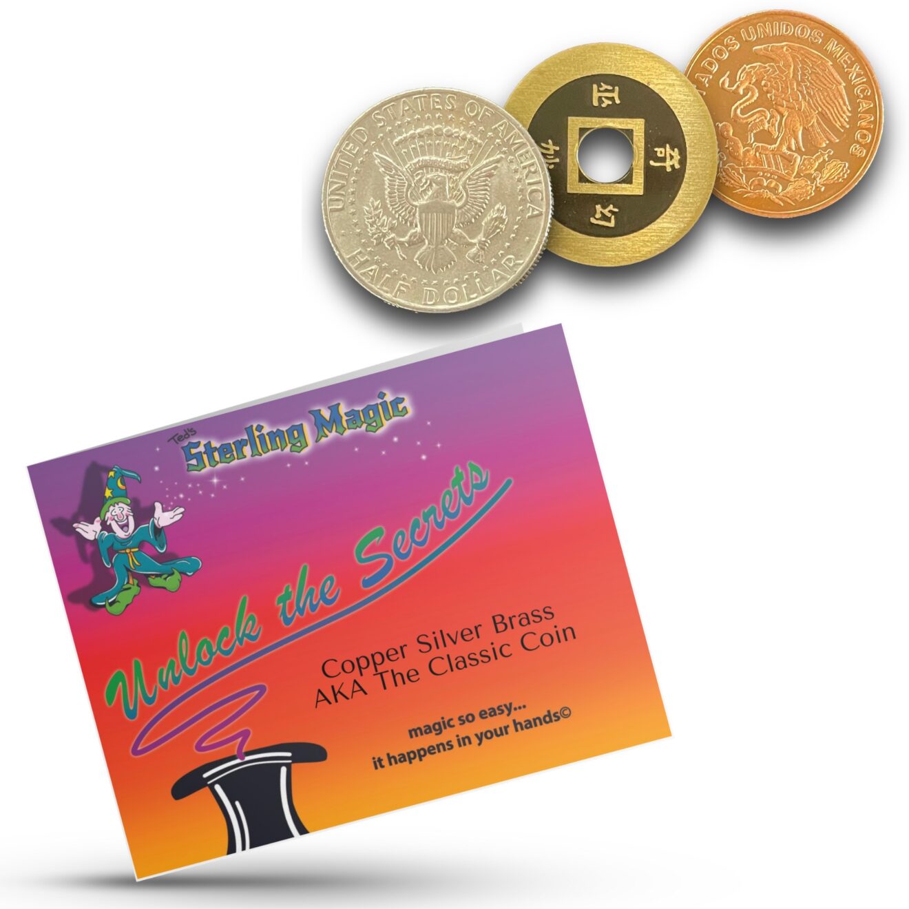 Copper Silver Brass Sterling Magic Coins